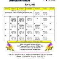 June 2023 schedule